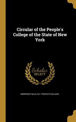 Read Online Circular of the People's College of the State of New York - N y People's College Montour Falls file in ePub