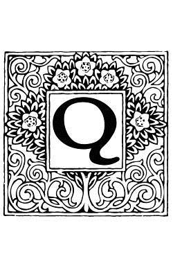 Read Q: Monogram Letter Initial Blank Book Journal 5 X 8 Pocket Size, 80 Gray Lined Pages, Color the Cover Topiary -  file in ePub