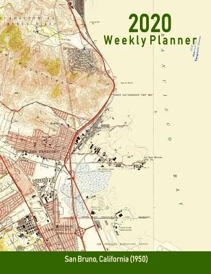 Download 2020 Weekly Planner: San Bruno, California (1950): Vintage Topo Map Cover -  | ePub