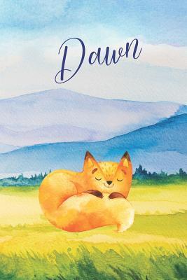 Read Dawn: Personalized Name and Fox in the Forest and Mountains on Cover, Lined Paper Note Book For Girls or Boys To Draw, Sketch & Crayon or Color (Kids Teens and Adult Journal Books) - Janice H. McKlansky Publishing file in PDF
