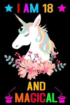 Full Download I Am 18 And Magical: Unicorn Blank and Wide Ruled Journal For 18 Year Old Birthday Girl - Sky Journal Publishing file in PDF
