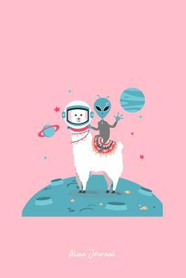Read Online Alien Journal: Dot Grid Journal - Alien With A Llama With Space Elements Cute Animal Gift Idea - Pink Dotted Diary, Planner, Gratitude, Writing, Travel, Goal, Bullet Notebook - 6x9 120 pages -  file in PDF