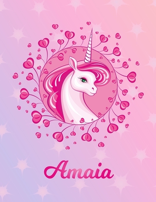 Read Amaia: Amaia Magical Unicorn Horse Large Blank Pre-K Primary Draw & Write Storybook Paper Personalized Letter A Initial Custom First Name Cover Story Book Drawing Writing Practice for Little Girl Use imagination, create tales, be creative - Storytime Publications | ePub