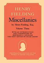 Download The Wesleyan edition of the works of Henry Fielding Miscellanies. Vol. 3 - Henry Fielding; Hugh Amory file in PDF